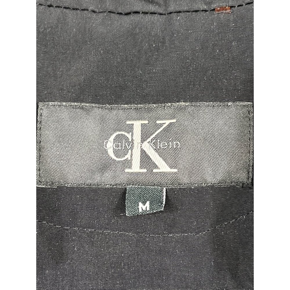 Calvin Klein Women's Black Long Trench Coat Size M SKU 5773 - Picture 3 of 7